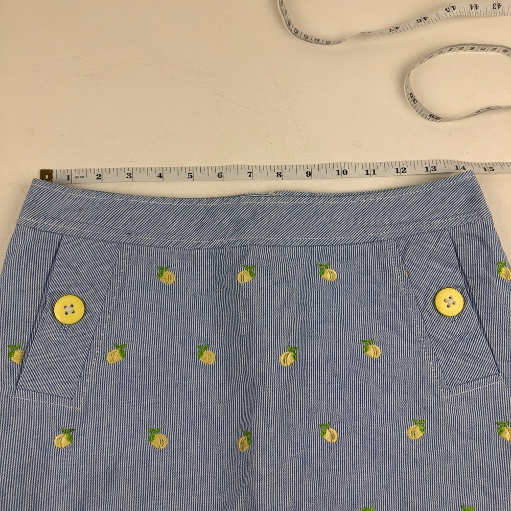 Lilly Pulitzer Lemon Seersucker Skirt - Picture 4 of 8